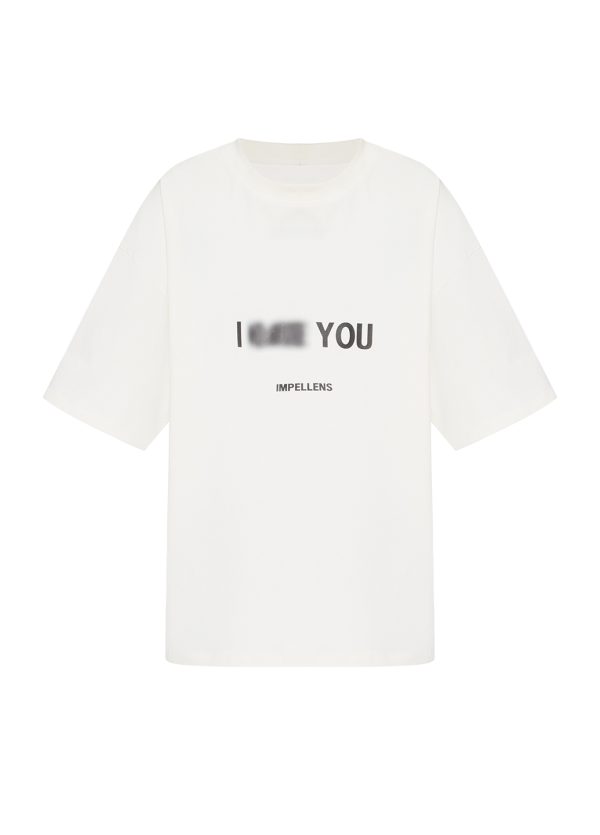 Футболка оверсайз I___YOU